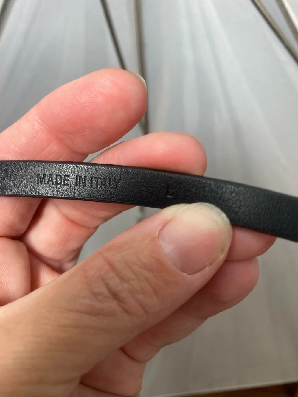 MM Lafleur Black Knotted Leather Belt